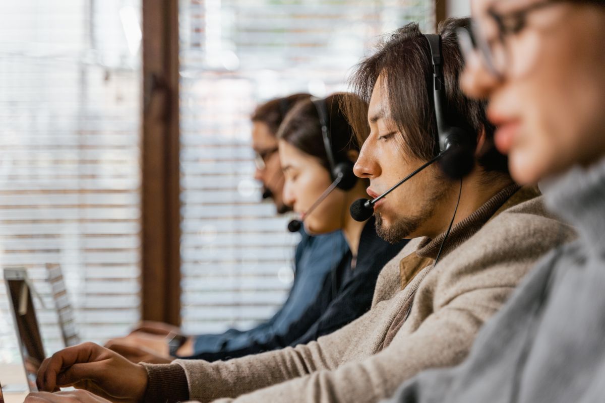 Alba Connect Solution team members on a client call